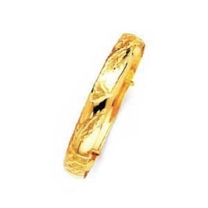 Solid Stunning Adjustable Baby's Bangle 8MM 14K Yellow Gold