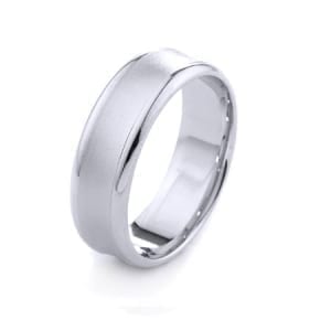 Modern Design High Quality Finishing Solid Fashion Wedding Band 14K White Gold 6MM Wide By 1.60MM Thick
