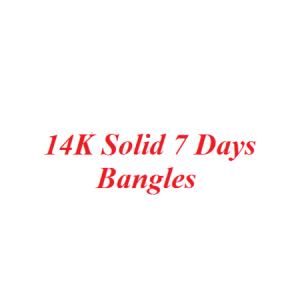 14K Solid 7 Days Bangles