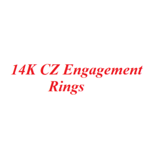 14K CZ Engagement Rings