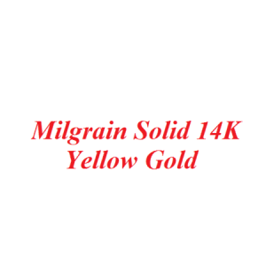Miligrain Solid 14K Yellow Gold