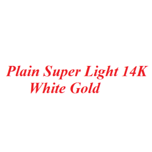 Plain Super Light 14K White Gold